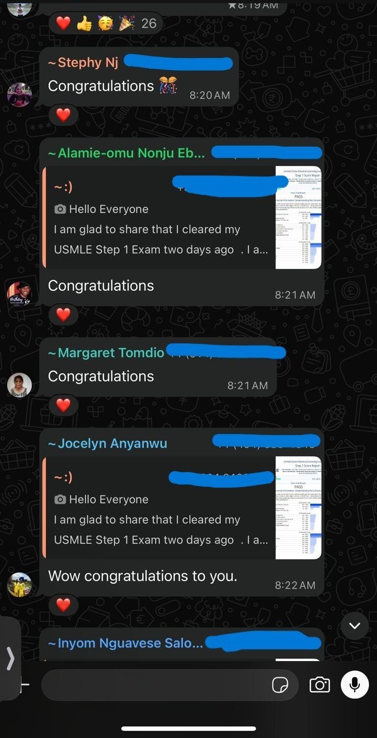 Step Up USMLE student testimonial 9